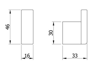 Крючок для полотенец Nofer Corinto черный 16921.N