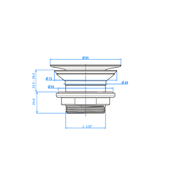 Слив для ванны Burlington CW13