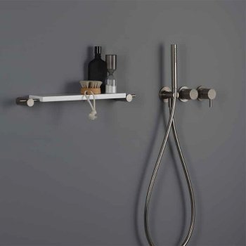 Смеситель для ванны Ritmonio Diametro35 S встраиваемый брашированный хром PR52EC201IX