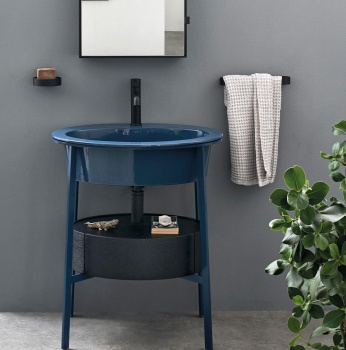 Раковина встраиваемая Cielo I Catini Catino Oval CALAO PL 70 см голубой