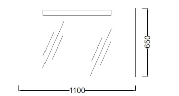 Jacob Delafon Presquile Зеркало 110х65 110 см