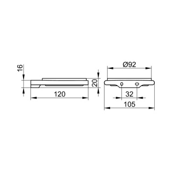 Мыльница Keuco Edition 400 11555059000 никель шлифованный