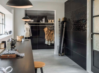 Плитка Villeroy&Boch 1588BL91 Декор Monochrome Magic черный глянцевый 30*60