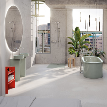 Душевой поддон Bette BetteUltra Space 4014-307 100x80 зеленый