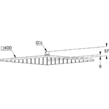 Верхний душ Kludi A-QA 6444091-00 белый/хром