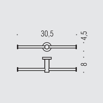 Держатель для туалетной бумаги Colombo Plus двойной, белый матовый W4990.BM