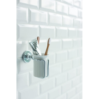 Стакан Burlington A2 CHR хром/белый