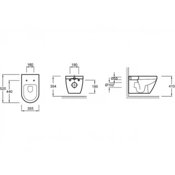 Унитаз c инсталляцией Jacob Delafon Rodin+ E21751RU-00