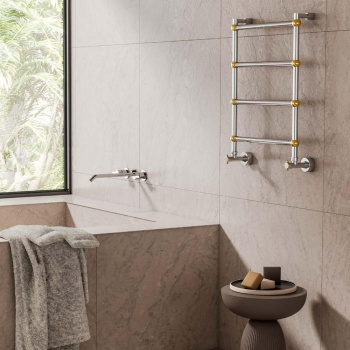 Полотенцесушитель водяной Margaroli Sole 464TS4708GON 76X52.5 золото