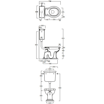 Бачок для унитаза Simas Lante LA28bi белый