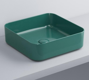 Раковина накладная Cielo Shui Comfort SHCOLAQ40 SM 40 см зеленый