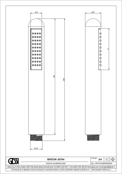 Душевая лейка Gessi Goccia 33754.279 Matte White