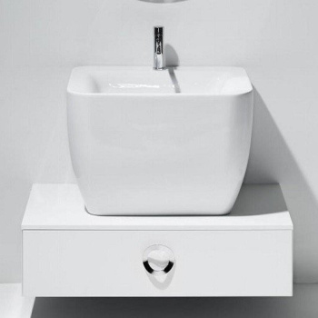 Тумба под раковину подвесная Simas Henges HEM01 bianco matt 100x27 см белый