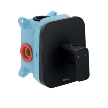 Смеситель скрытого монтажа Ravak 10° градусов Free black -TD F 066.20 без переключателя X070159