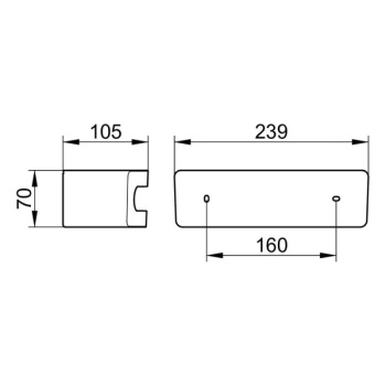 Корзинка для душа Keuco Elegance 11658010000 хром\белый
