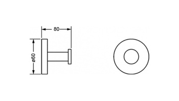 Крючок Jorger Eleven 632.00.022.000 chrome