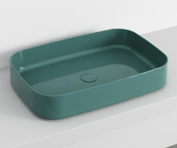 Раковина накладная Cielo Shui Comfort SHCOLAR60 SM 60 см зеленый