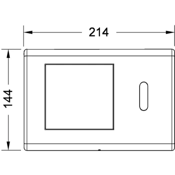 Клавиша смыва Tece Teceplanus 9240353 хром