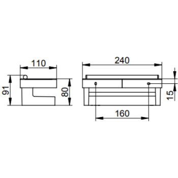 Корзинка для душа Keuco Moll 12759010001 со встроенным стеклоочистителем, хром\антрацит