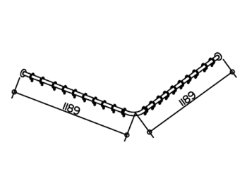 Набор штанг для душевой занавески Keuco Plan 14939011200
