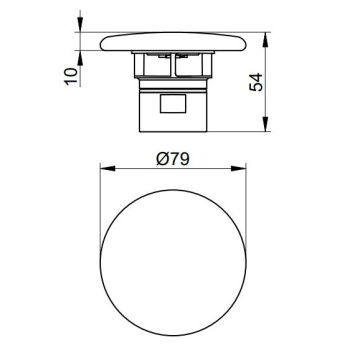 Керамическая крышка для умывальника Keuco 59990310000
