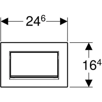 Смывная клавиша Geberit Sigma 30 115.893.JT.1 (не остаются отпечатки пальцев)