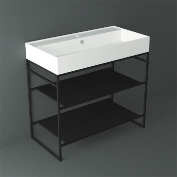 Тумба под раковину напольная Simas Agile AGSA91 91x72 см черный