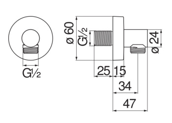 Шланговое подсоединение Nobili AD150/12BM
