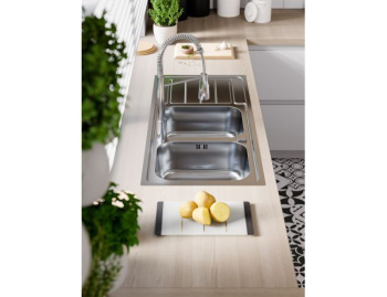 Мойка LINE MAXIM 100 SAT-90 1165X505 в компл.с сифоном 1127257,