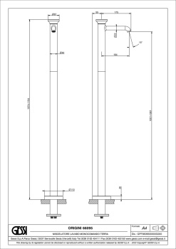 Смеситель для раковины Gessi Origini 66095.031 хром