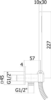 Душевой гарнитур Paffoni Premium ZDUP095NO