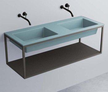 Раковина подвесная Cielo Era ERLA120SF PL 120 см голубой