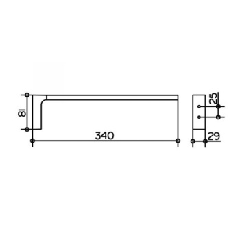 Полотенцедержатель Keuco Edition 11 11122010000 хром