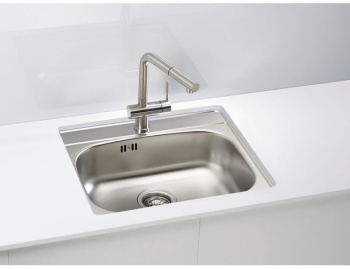 Мойка LINE MAXIM 90-SAT 795X505 2Xс сифоном 1127257 (FS,коробка),