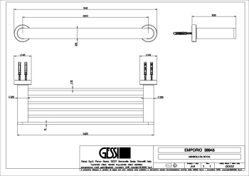 Полка для ванны Gessi Emporio Emporio accessories 38945.031 Chrome