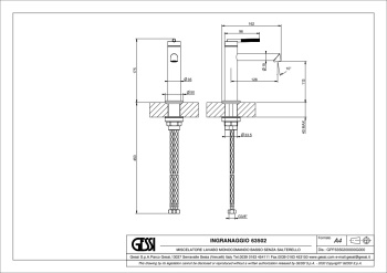 Смеситель для раковины Gessi Ingranaggio 63502.707 черный