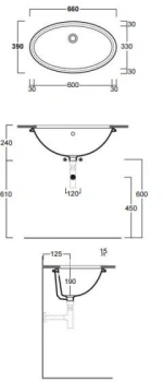 Раковина встраиваемая Simas LFT Spazio LFT 74 nero 66 см черный