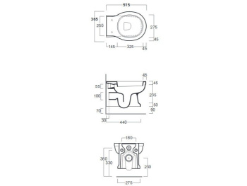Крышка сиденье для унитаза Simas Londra LO003S bi/oro белый