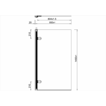 Шторка на ванну Burlington C9 хром
