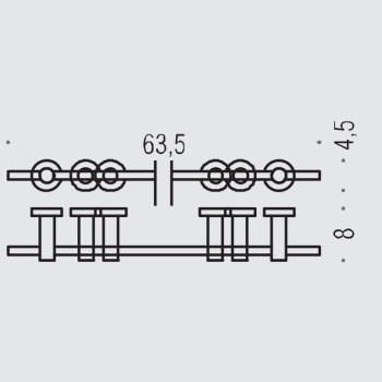 Полотенцедержатель с регулируемыми держателями Colombo Plus 63.5, хром W4911R.CR
