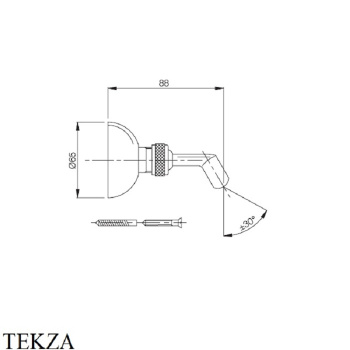 Держатель ручного душа Fima Carlo Frattini Wellness золото F2047OR