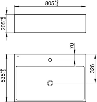 Раковина встраиваемая Keuco 81 39062318001 белая
