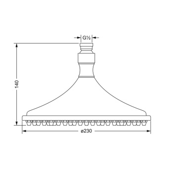 Верхний душ Jorger Empire Royal Crystal 649.13.615.000 chrome