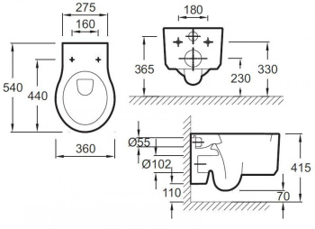 Подвесной унитаз Jacob Delafon Formilia E4773-00