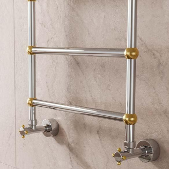 Полотенцесушитель водяной Margaroli Sole 464TS4708GON 76X52.5 золото