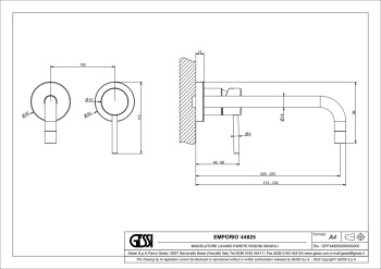 Смеситель для раковины Gessi Emporio Via Tortona 44825.031 хром