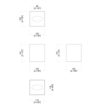 Контейнер для бумажных платков Devon&Devon Waltz настольный хром WLZ-130-CR