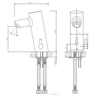 Автоматический смеситель Nofer 07261M.N черный