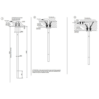 Излив потолочный Gessi Gessi316 54099.707 Black Metal Brushed PVD