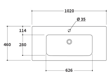 Раковина на тумбу Berloni Bagno WAY BLOCK LAVSMRINCXR003 190
